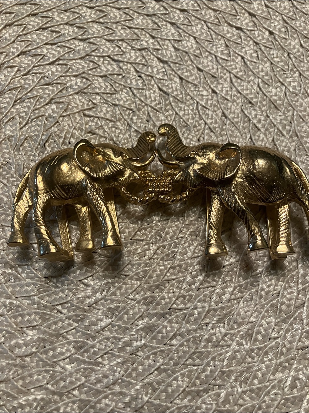 Mimi D N gold plated 1972 belt buckle